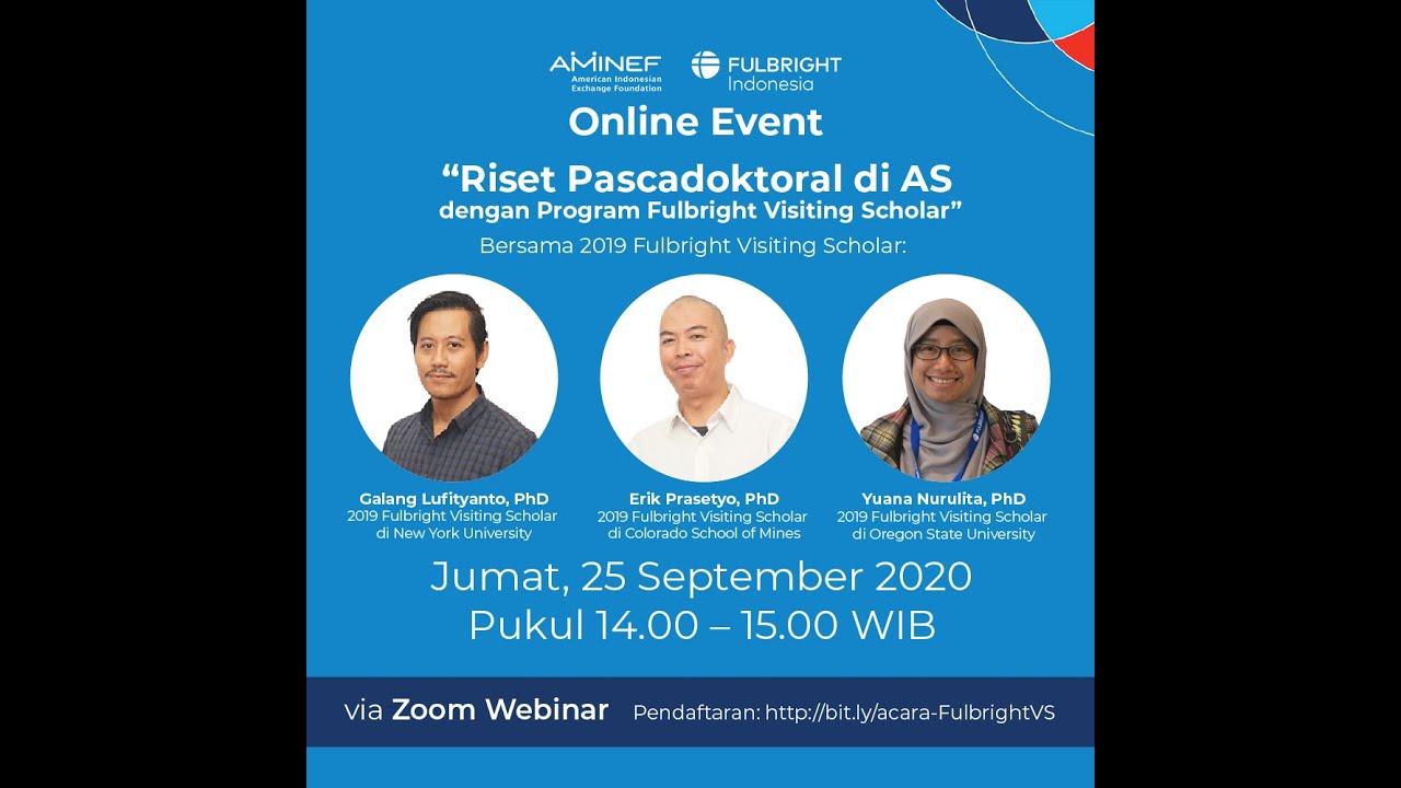 25 September 2020 - Sesi informasi Fulbright Visiting Scholar