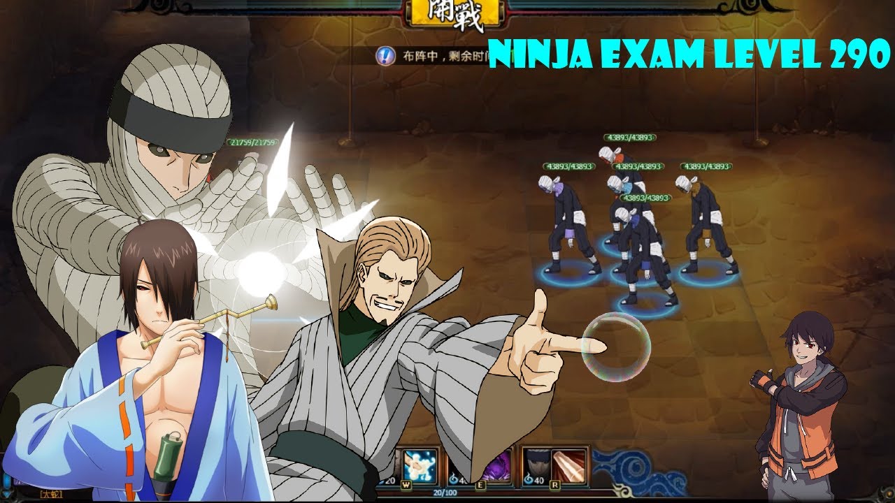Poison Combo with an Immortal Clone - Ninja Exam Level 290 (100k) | Naruto Online CN