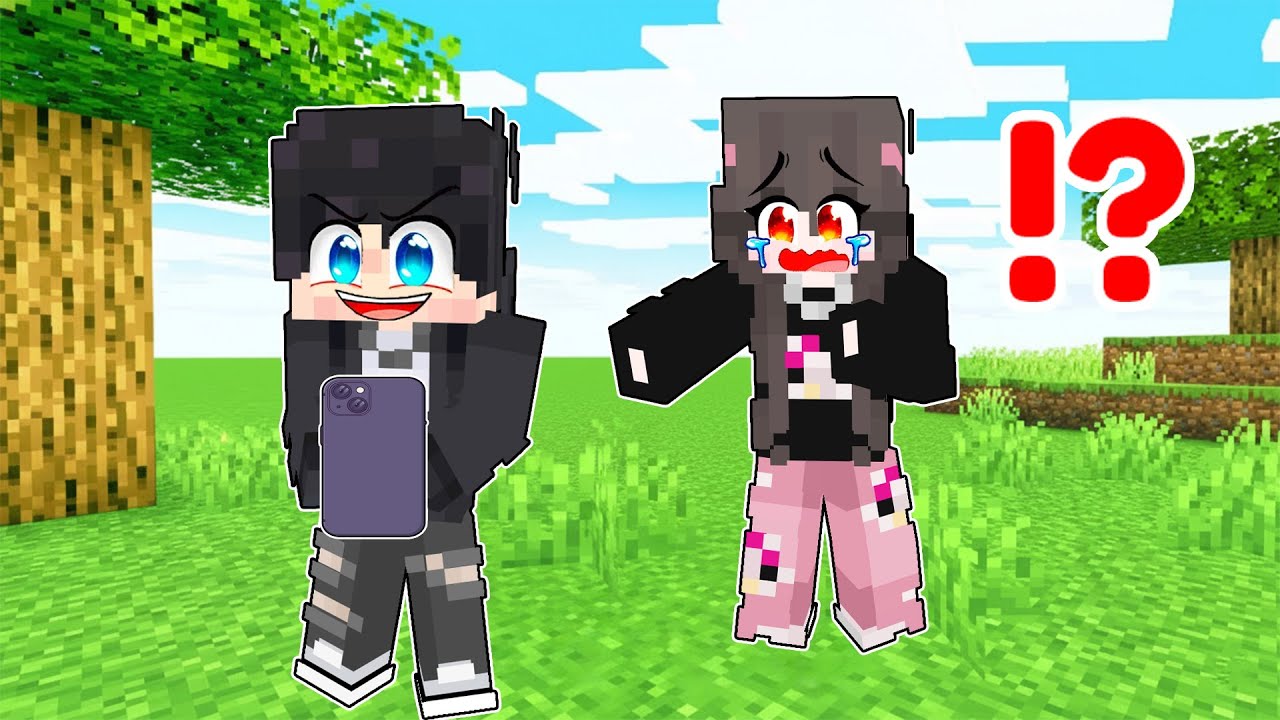 IGNORING my CRUSH for 24 HOURS in Minecraft