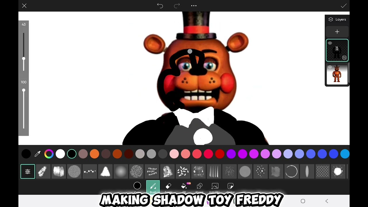 Making more shadows (part 3 shadow toy freddy)