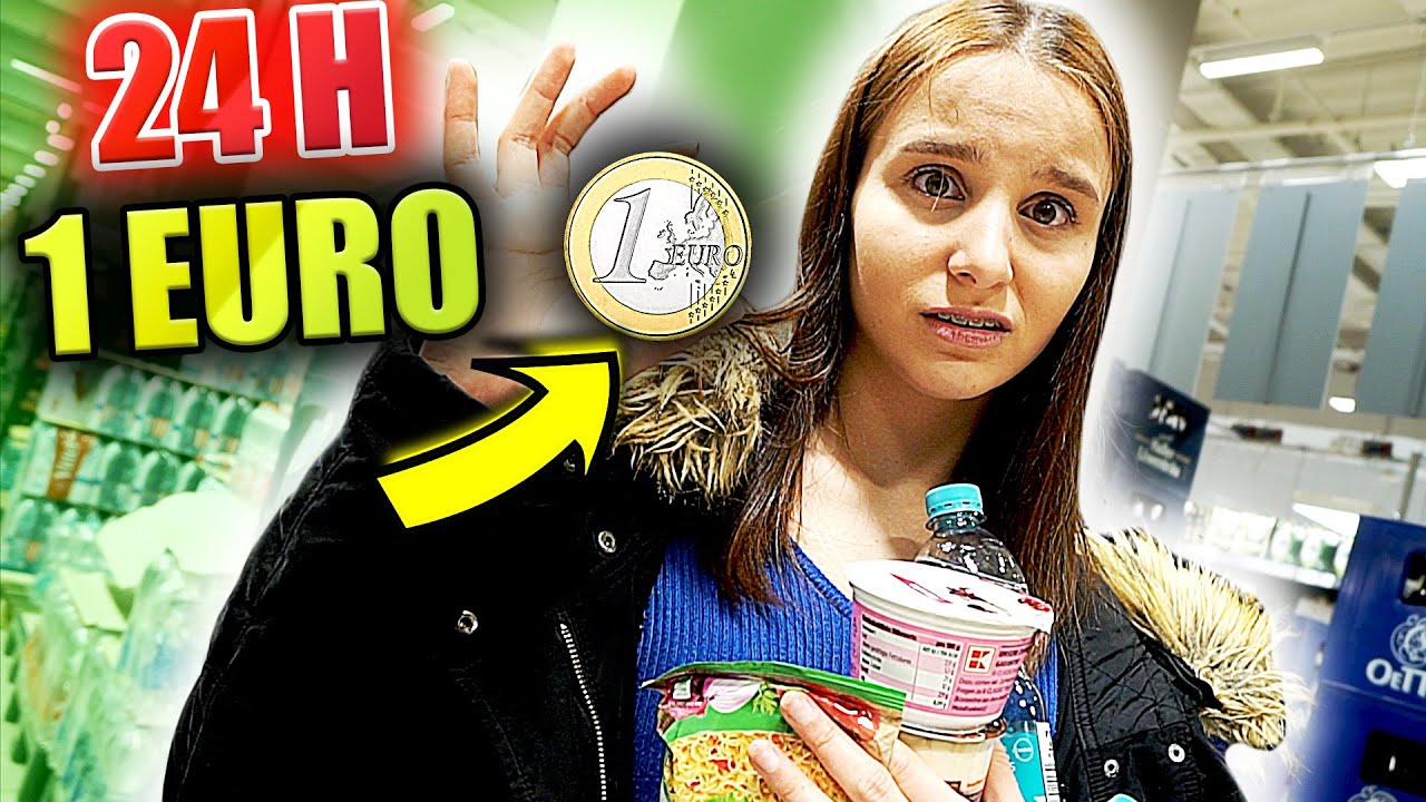 24 Stunden mit 1 EURO überleben ! 💵 (iPAD BEKOMMEN ) - Celina