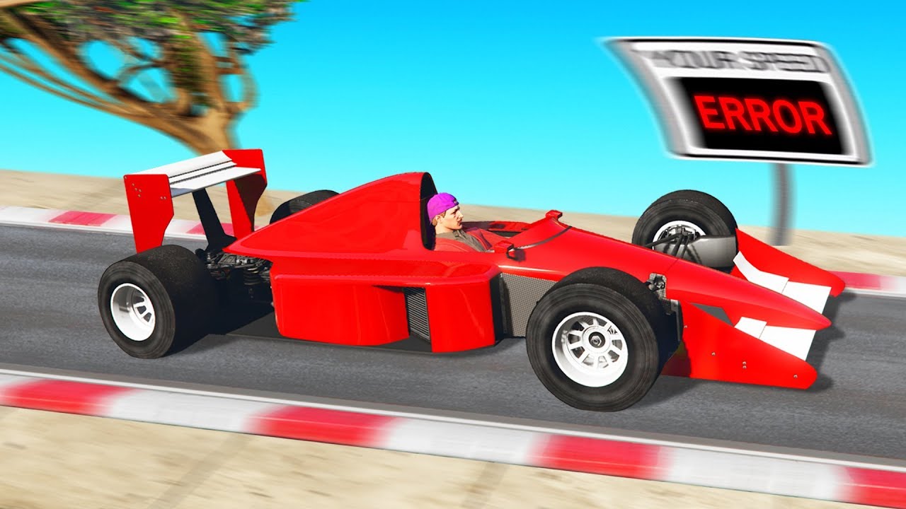 SONIC SPEED FORMULA 1 DLC Car In GTA 5! (world record)