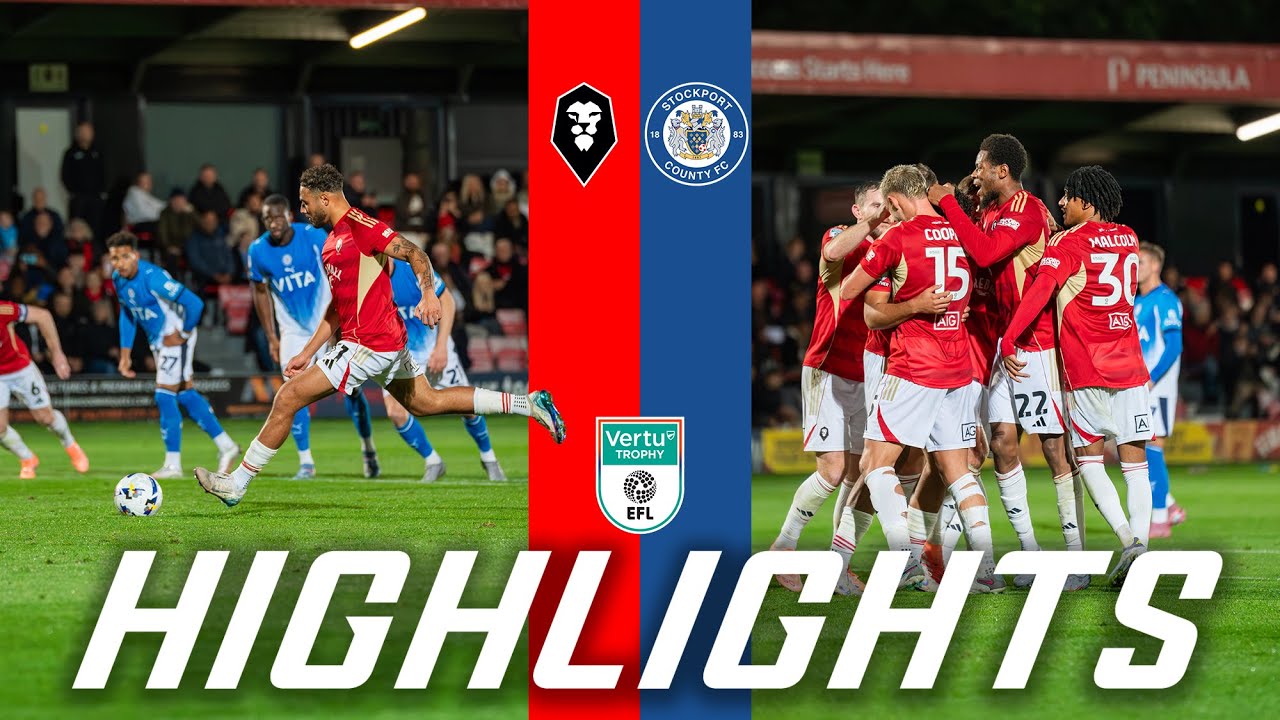 2 WINS FROM 2 IN THE TROPHY 🏆 | Salford City 3-1 Stockport County | Vertu Trophy Highlights