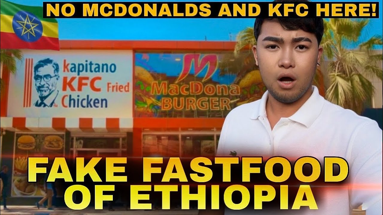 TRYING THE FAKE KFC AND MCDONALDS OF ETHIOPIA