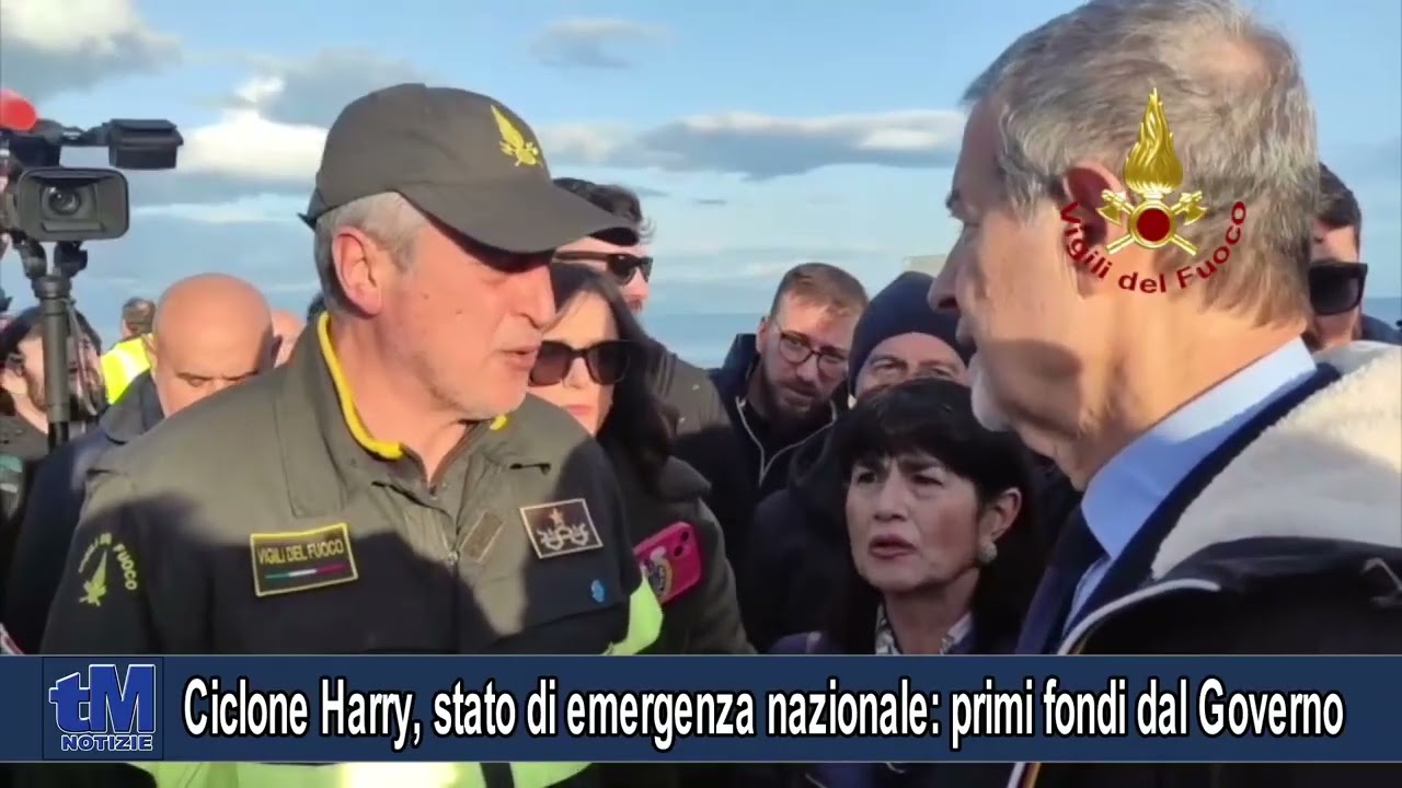 Ciclone Harry, stato di emergenza nazionale: primi fondi dal Governo