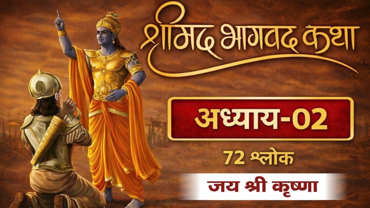 श्रीमद्भगवद्गीता अध्याय 02 | अर्जुन विषाद योग | जीवन के हर प्रश्न का उत्तर | #krishnamotivation
