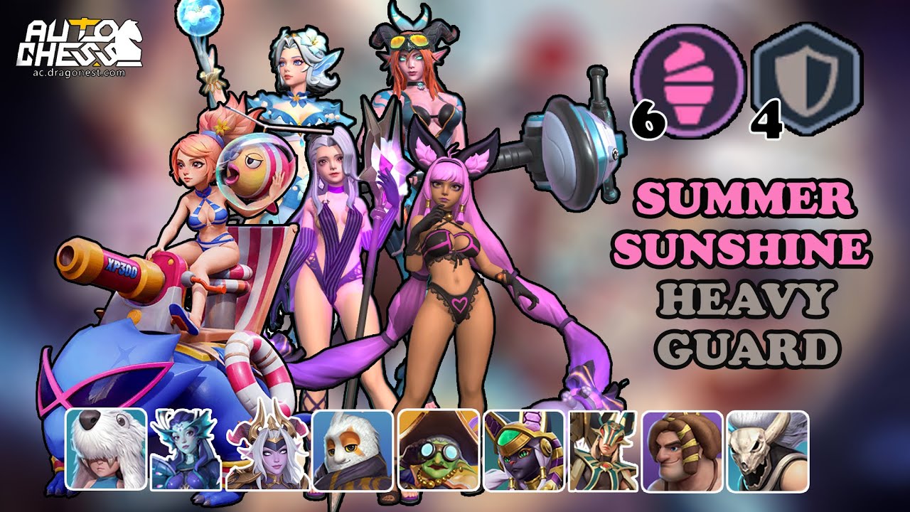 DRODO BRAWL MODE -🍧🛡️6 SUMMER SUNSHINE 4 HEAVY GUARD &bull; AUTO CHESS