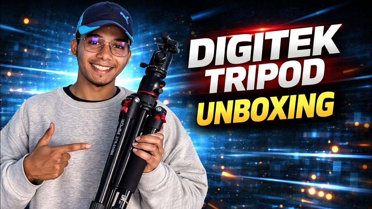 DigiTek  dtr 520 bh tripod || unboxing video🤩