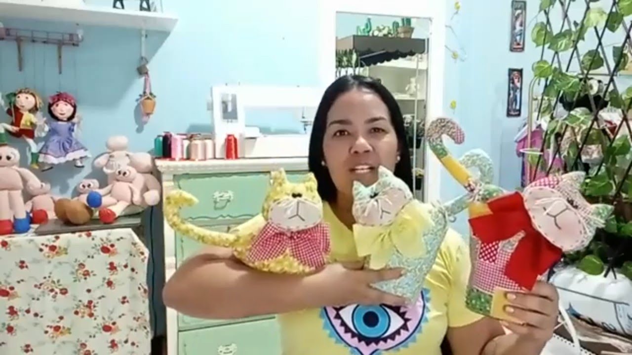 FAÇA E VENDA MUITO! PESO DE PORTA GATINHO. Projeto gratuito LINK NA DESCRIÇÃO.