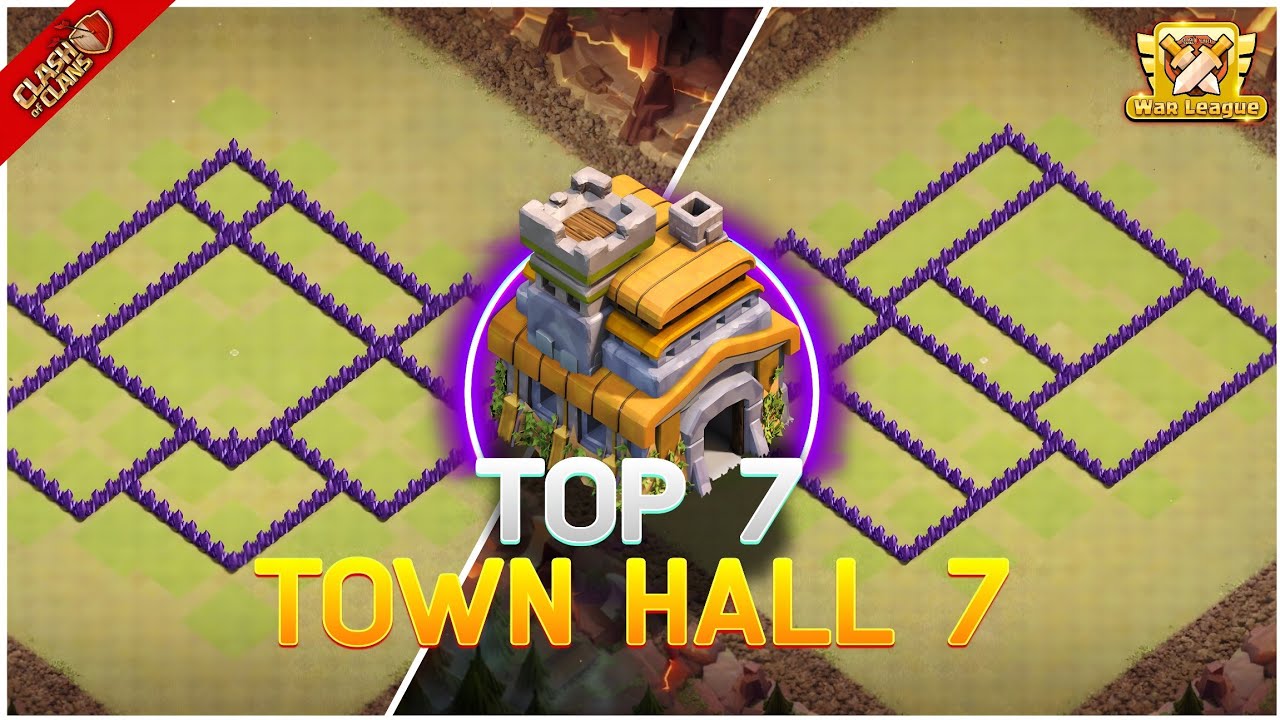 TOP 7! Town Hall 7 War & CWL Base Layouts | Best TH7 Bases 2025! Clash of Clans