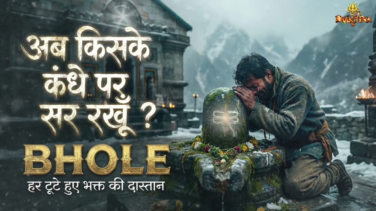 किसके कंधे पर सर रखूँ 😢| Sad Shiv Bhajan for Broken Souls | Painful & Emotional Shiv Bhajan