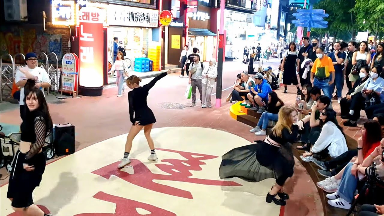 [STREET ARTIST] BLACK MIST. INTERACTIVE HONGDAE BUSKING. 240521.