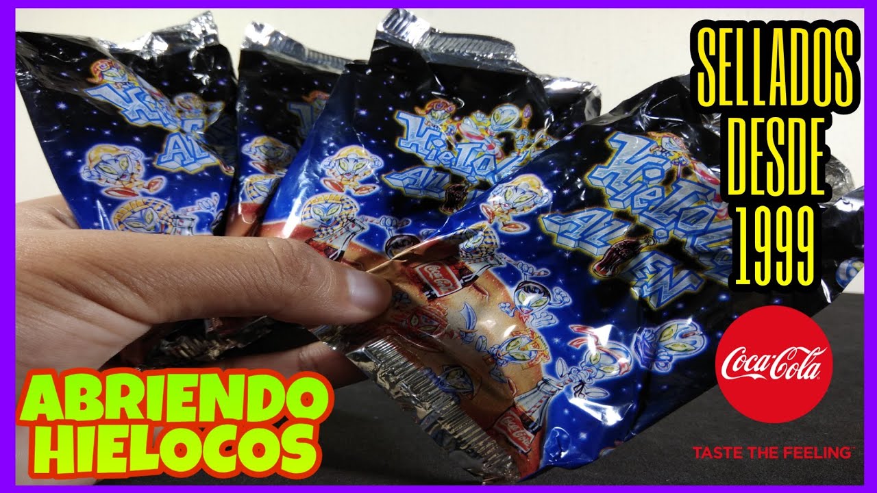 HIELOCOS ALIEN 1999 COCA-COLA ABRIENDO 4 BOLSAS, #SKUNOTV #HIELOCOS #COCACOLA