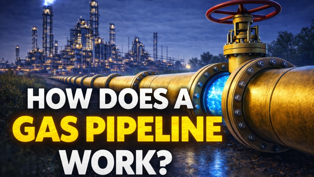How a Gas Pipeline Works &ndash; Natural Gas Transport, Pressure, Compressor Stations and Distribution!