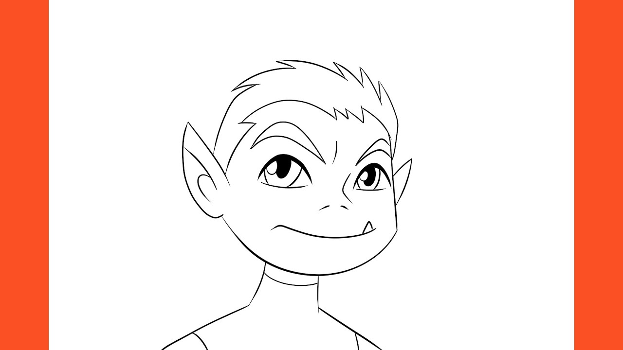 How To Draw Beast Boy (Teen Titans)