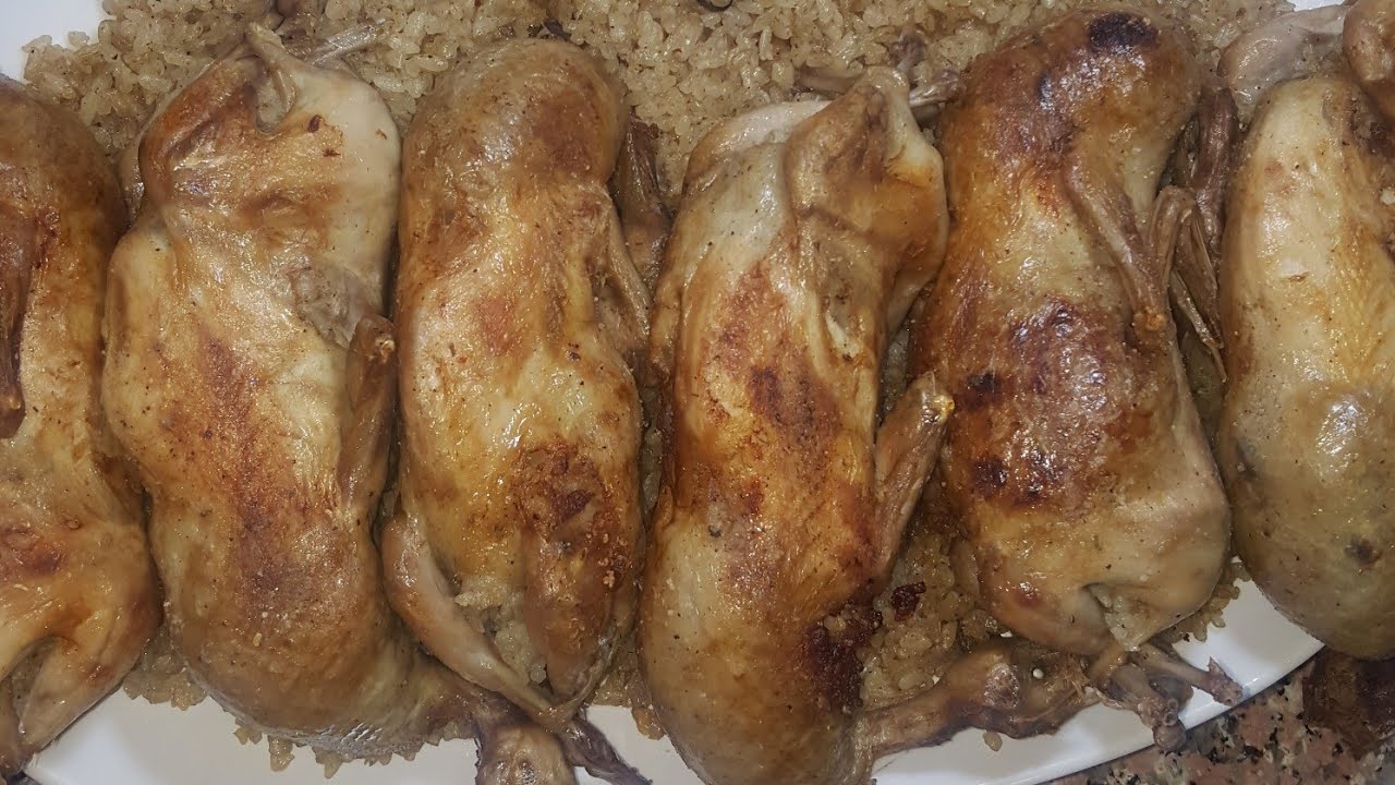 احلى سمان محشى بالرز على طريقتى 👌👌