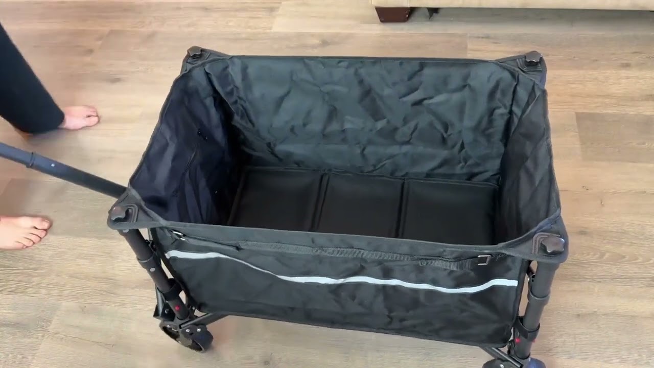 Collapsible Wagon Cart with Wheels Foldable, Folding Utility Heavy Duty Wagons Carts Review