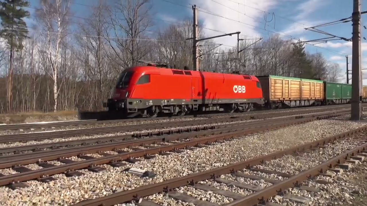 DIE SEMMERINGBAHN  - ein Weltkulturerbe - Bahnhof Eichberg/Gloggnitz - 19 02 2022
