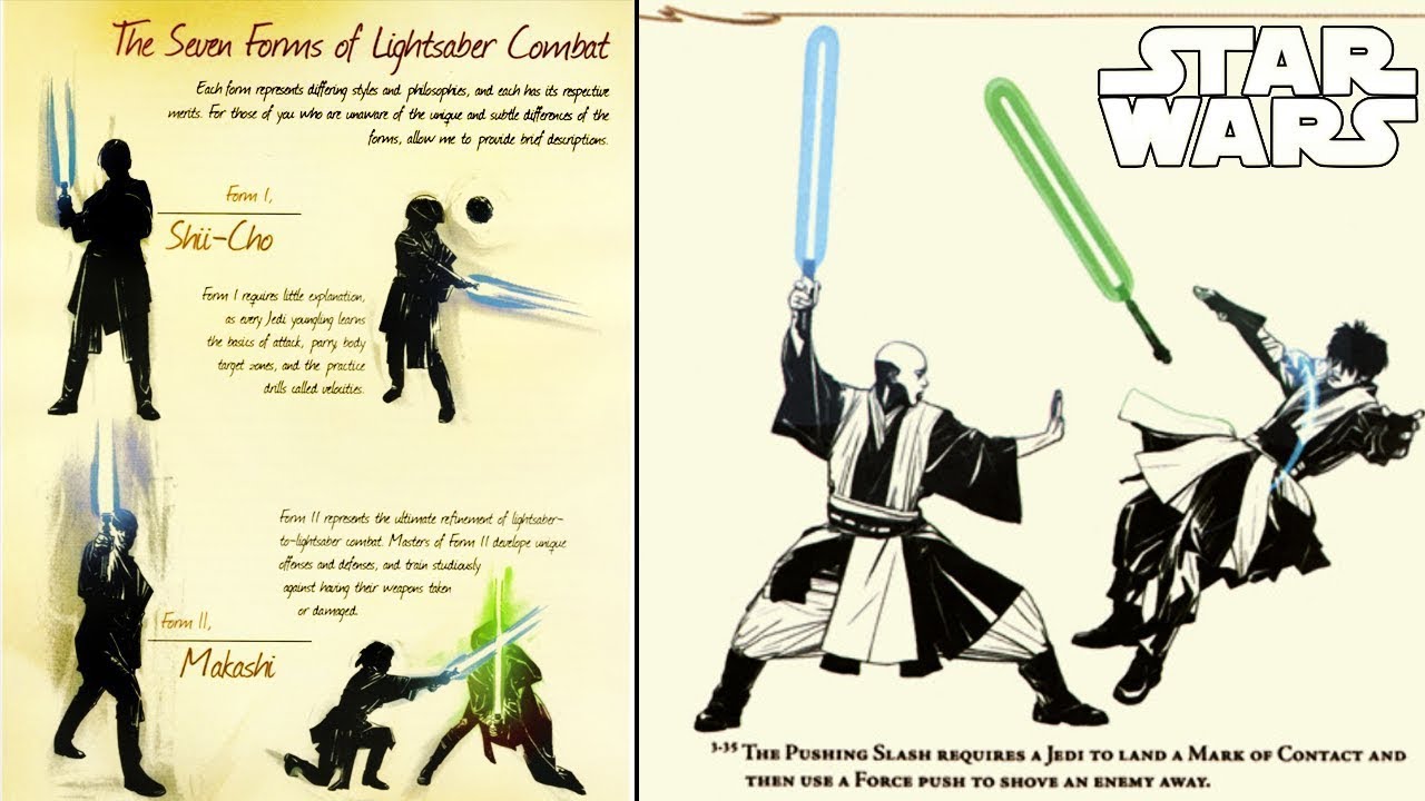 LAS 7 FORMAS DE COMBATE CON SABLE EXPLICADAS (A DETALLE ) - Star Wars Explicado