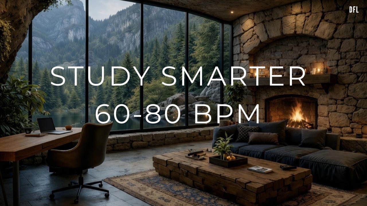 Deep Focus Study Music Lake View Soft Piano & Austral Waves (3 Hours)