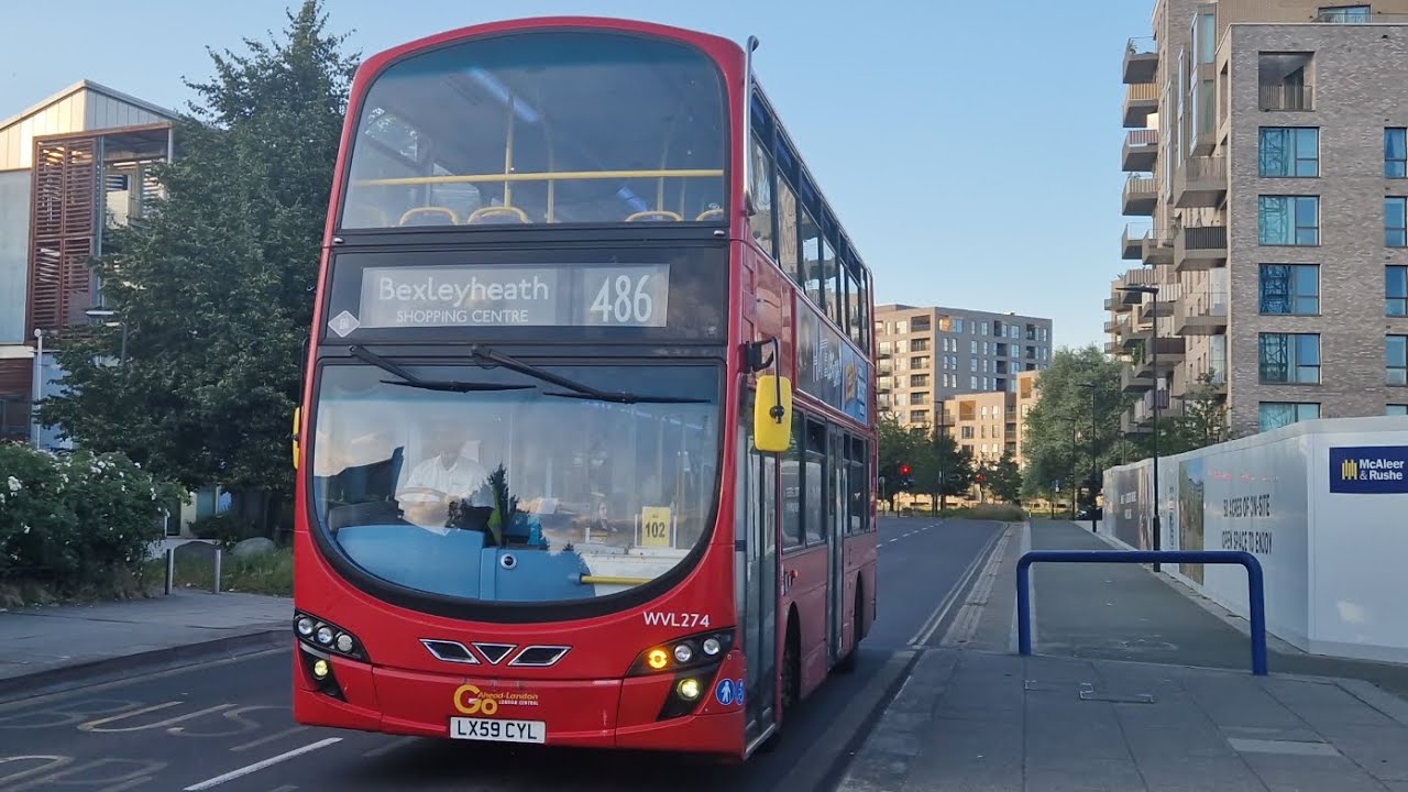 *Amazing Ting* | Go-Ahead London WVL274 LX59CYL Bus Route 486 | Volvo B9TL Wright Gemini 2 ZF Euro 5