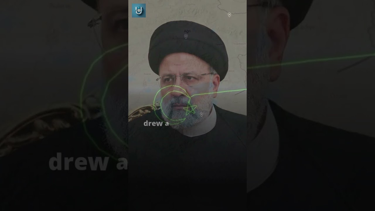 Turkish drone draws flag-like crescent on locating Raisi's chopper.