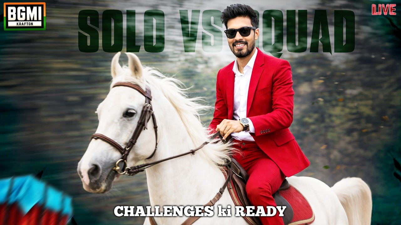 🔴Solo vs Squad Live Challenges in BGMI 4.2 Update | PUBG Mobile Live | Road to 100k🔥​