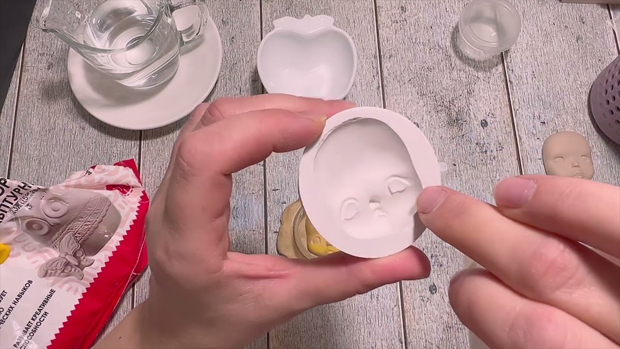 Изготовление молдов из гипса #молды #ручнаяработа #молдыдлякукол #молдыизгипса