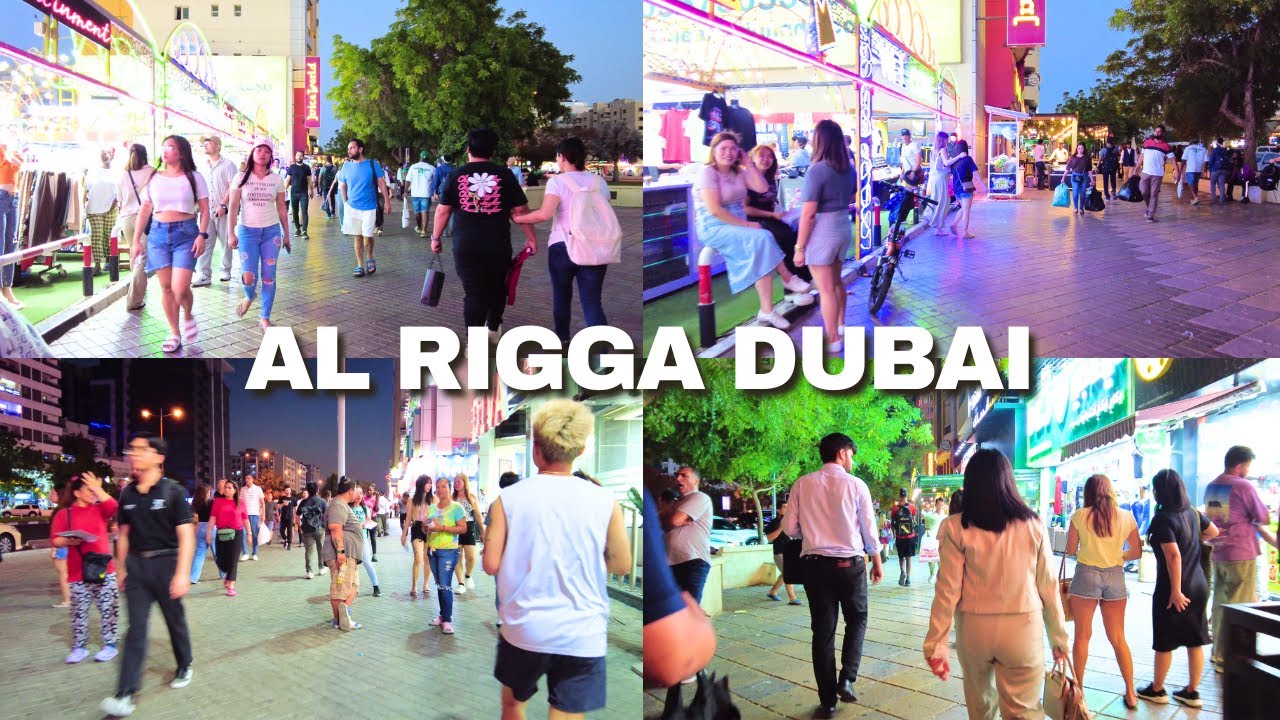 [ 4K ] Dubai Summer Night, Al Rigga Street Deira Dubai - Walking Tour 🇦🇪