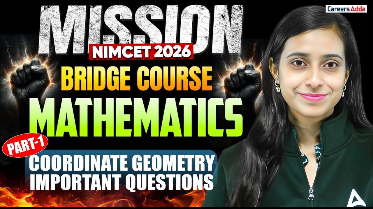 MISSION NIMCET 2026 | Coordinate Geometry Question Practice Part-1 | Free Bridge Course