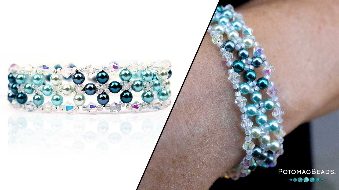 Ombre Pearl Bracelet - DIY Jewelry Making Tutorial by PotomacBeads