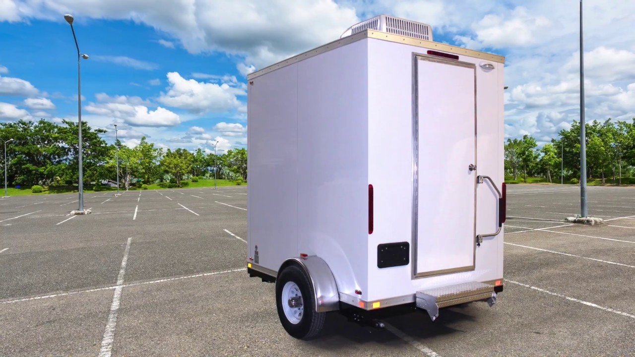 Single Station Portable Restroom Trailer