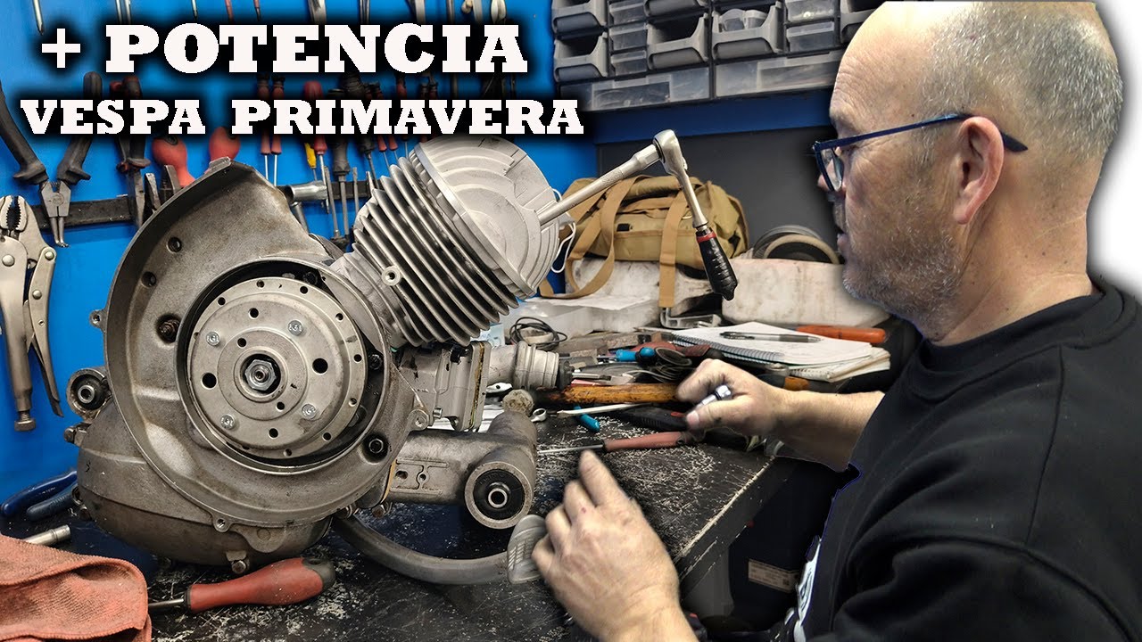 Montamos un MOTOR Vespa Primavera + POTENTE y FIABLE 🔥. Vlog 111