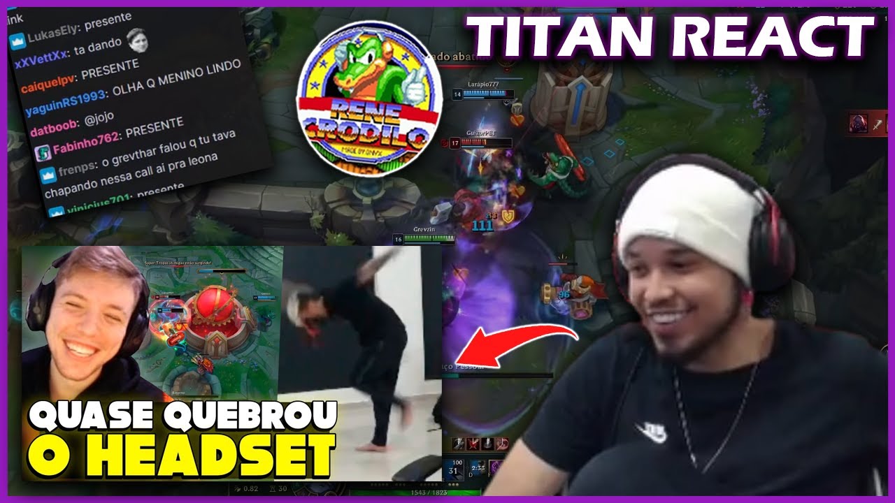 TITAN REACT | TITAN QUASE QUEBRA O HEADSET POR CAUSA DO SION, COSPLAY PIJACK, RUNA BROKEN