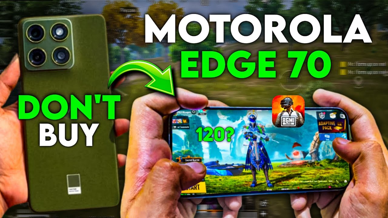 Motorola Edge 70 BGMI Test🔥120 FPS in BGMI😱 Moto Edge 70 Review