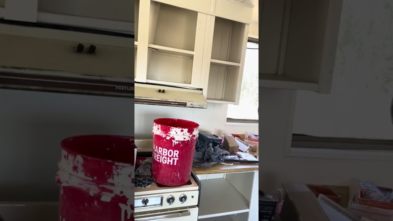A peek at the progress on our DIY fix-up of our new place.   New to us.   