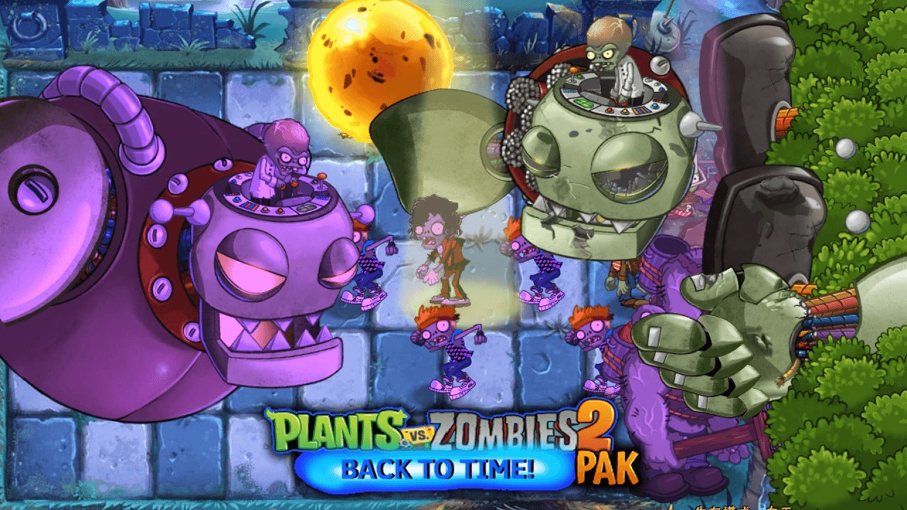 1 Dr. Zomboss vs 4 Dr. Zomboss | PvZ 2 PAK Back to Time | Download