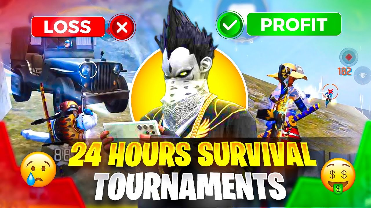 I Played Survival Tournaments for 24 Hours&hellip; Profit or Loss? 😳🔥