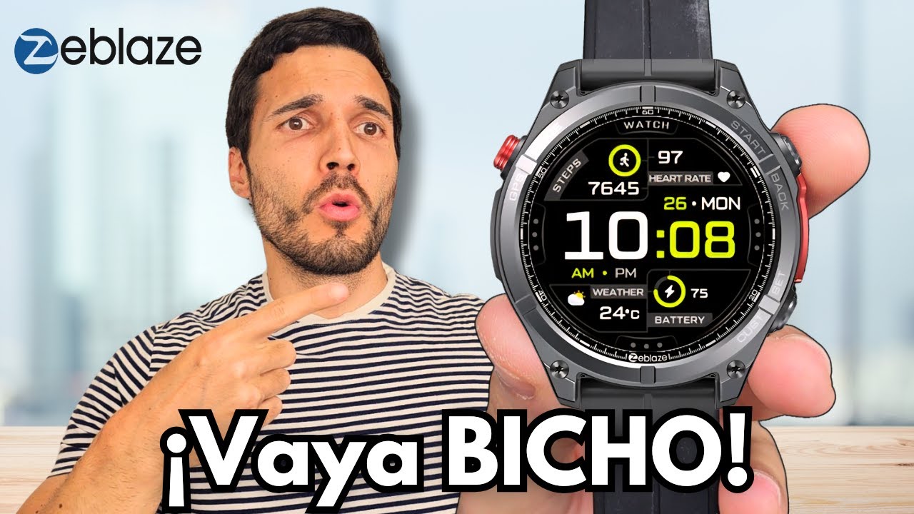 💥 ZEBLAZE STRATOS 4 ¡GPS, Linterna y FUNCIONES TOP! Review COMPLETA