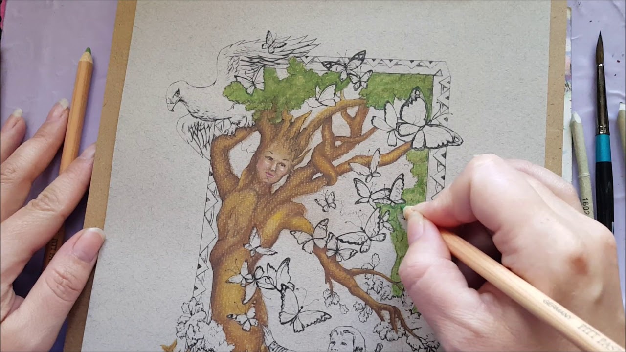 Coloring with Pastelpencils