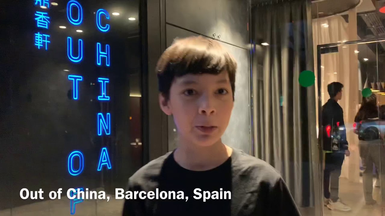 Dumplings And Chicken In Out Of China In Barcelona, Spain