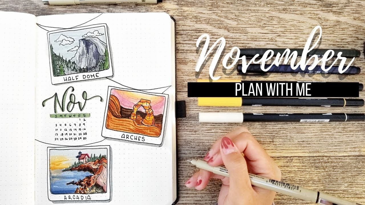 ПЛАНИРУЙТЕ СО МНОЙ | Подготовка Bullet Journal на ноябрь 2019 г.