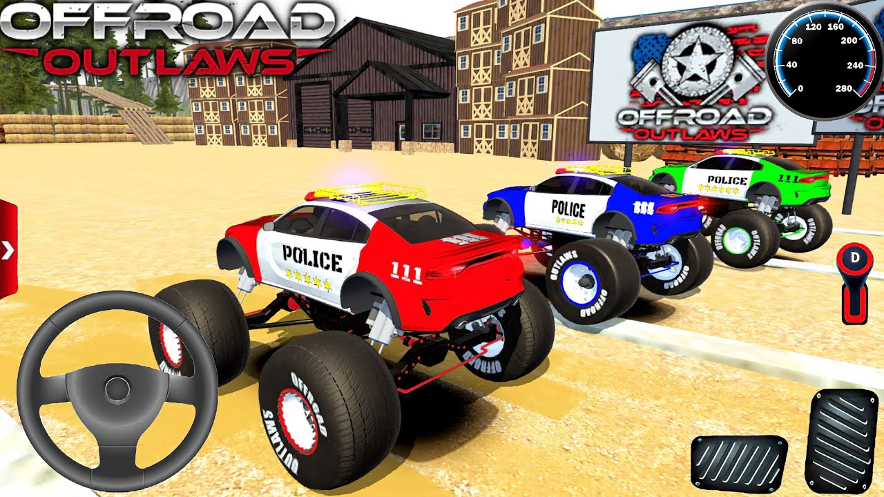 Policía Tres Súper Coches En Un Nuevo Y Hermoso Mapa | Three Players Gameplay.