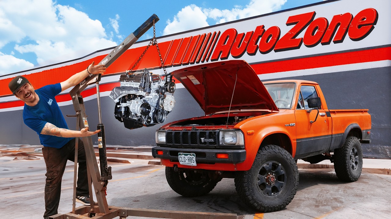 I Tried To Do An Engine Swap In Autozones Parking Lot