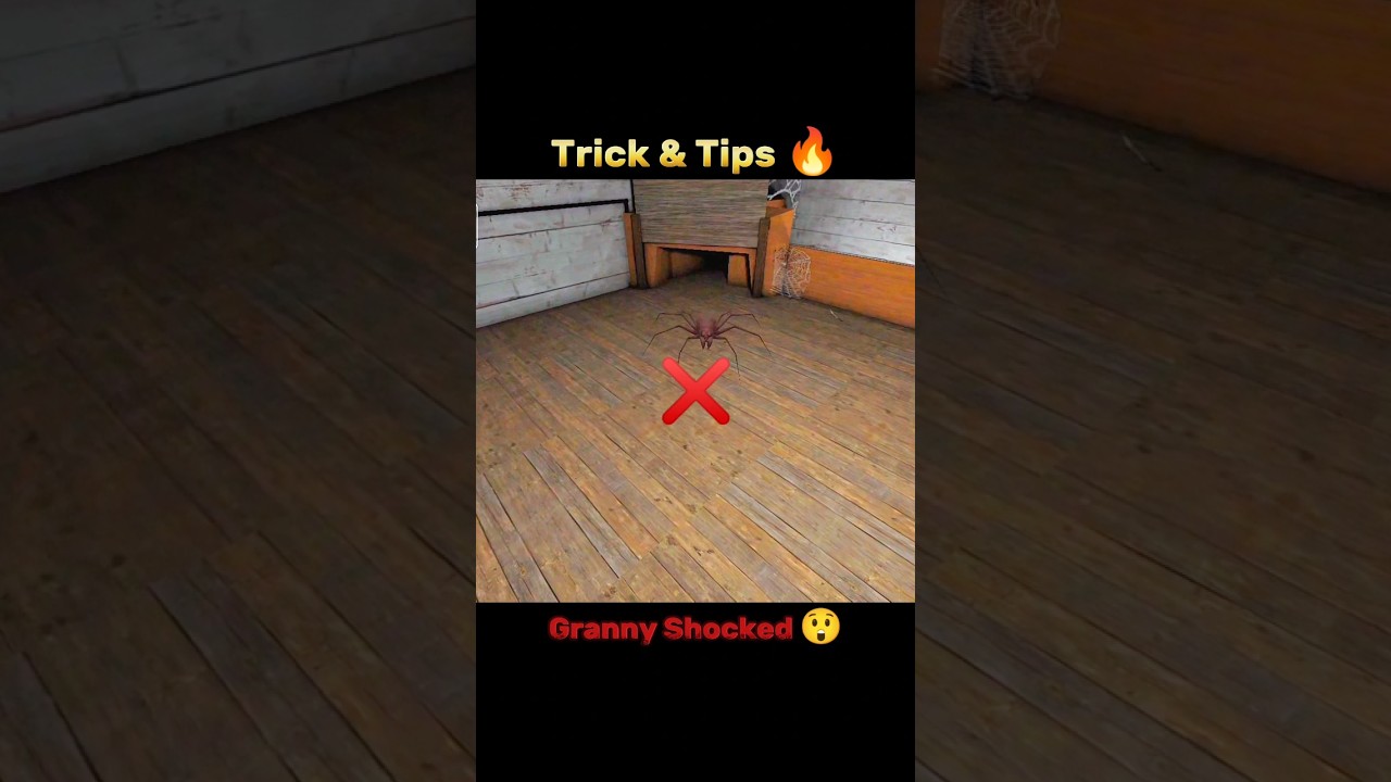 Spider 🔥 Top Secret Trick 🗿💯 #granny #horrorgaming #shorts