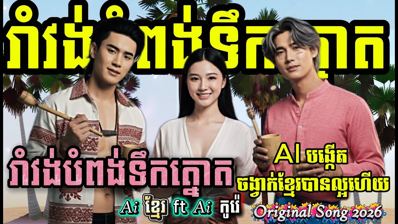 🌴🎧រាំវង់បំពង់ទឹកត្នោត | ខ្មែរច្រៀងជាមួយកូរ៉េ ២០២៦ 💥🔥| បែបរាំវង់ ក្បាច់ថ្មី