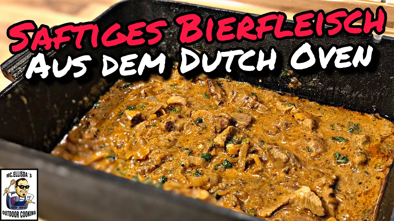 Saftiges Bierfleisch aus dem Dutch Oven