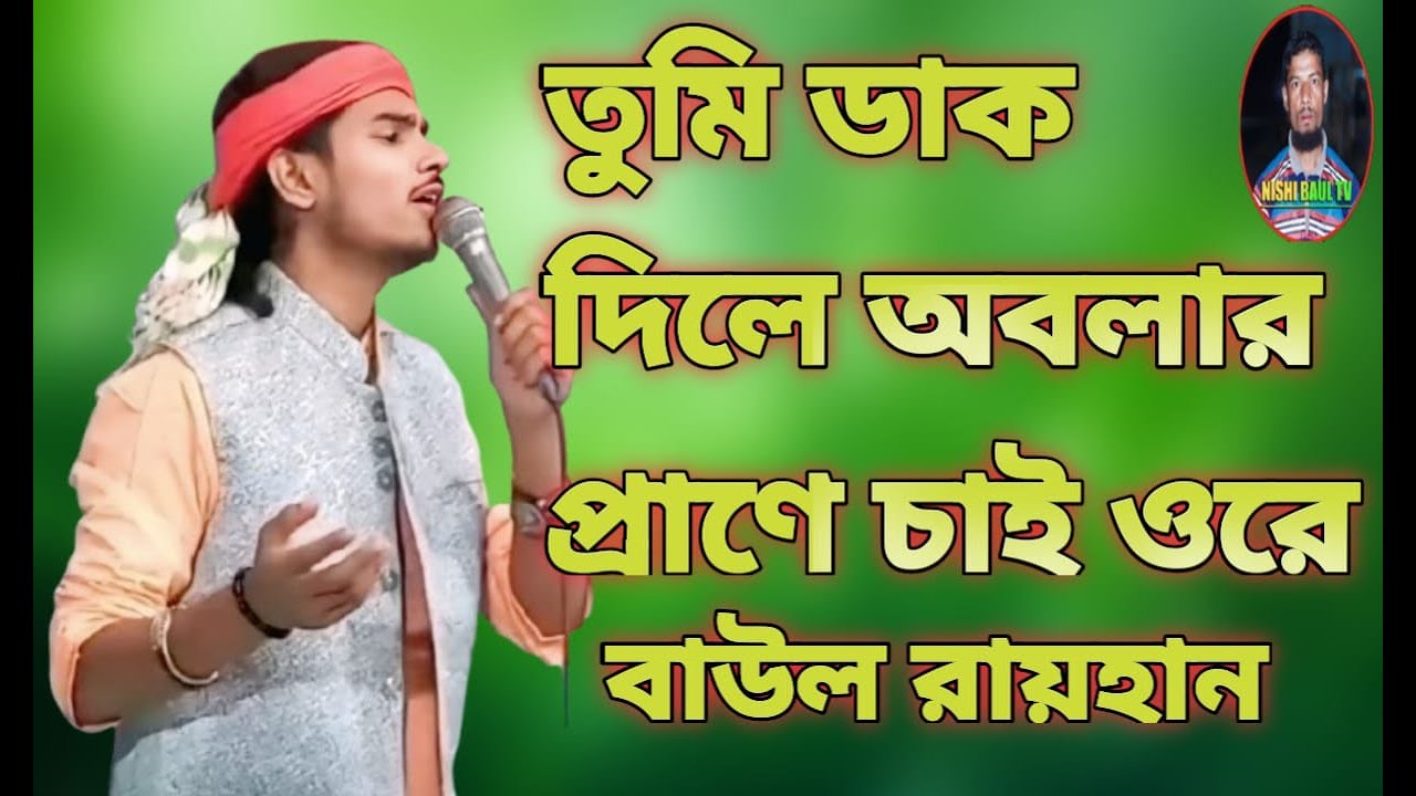 ডাক দিলে অবলার প্রাণে চাই ওরে বাউল রায়হান