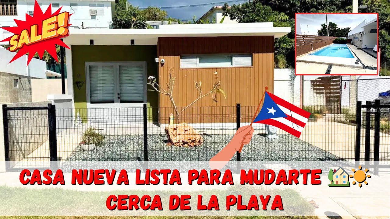 Casa Nueva Moderna Totalmente Amueblada Cerca del Pueblo y la Playa | Oportunidad Única