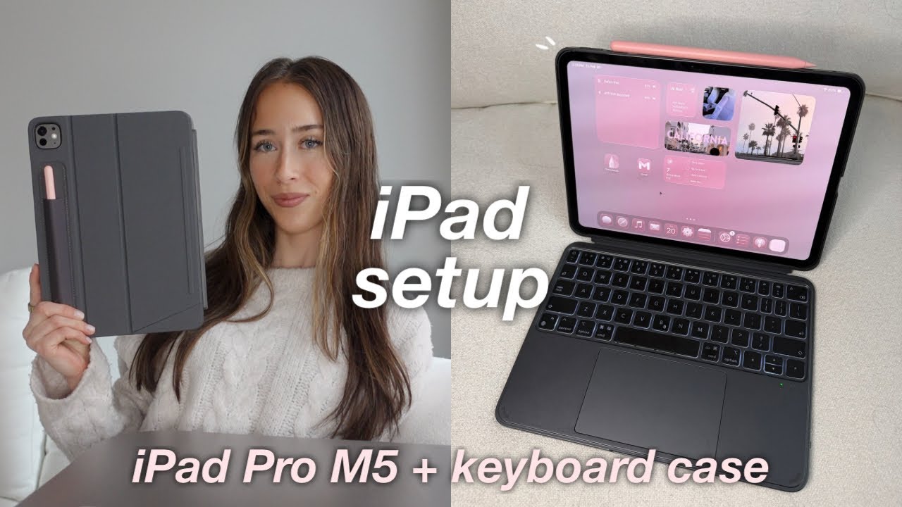 My iPad Pro M5 Setup 2026 ☁️ | the best keyboard case + aesthetic customization ‧₊˚